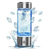 YTYOMUR Wasserstoff Wasserflasche, 450ml USB Wiederaufladbarer Hydrogen Water Bottle, Glas-Wasserstoff-Wassermaschine, 3Min schnelle Elektrolyse, Wasserstoff-Wassergenerator für Reisen, Sport