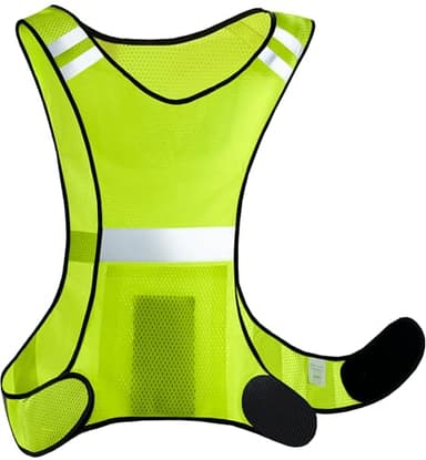 Prowiste Reflektierende Fahrradweste - Laufweste für Damen & Herren - Warnweste für Joggen & Radfahren - 𝗔𝘁𝗺𝘂𝗻𝗴𝘀𝗮𝗸𝘁𝗶𝘃𝗲 Sicherheitsweste - Leicht & Sichtbar (S-L)