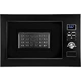 Bomann® 3in1 Einbau Mikrowelle mit Grill und Heißluft | Microwave mit 25L Garraum | 8 Automatikprogramme | Auftaufunktion | inkl. Grillrost und Drehteller (Ø 27 cm) | 900W | MWG 3001 H EB schwarz-matt