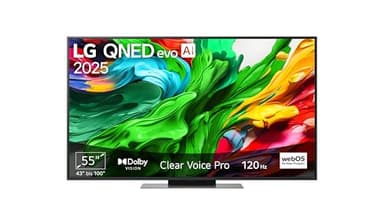 LG 55QNED86A6A TV 55 Zoll (139 cm) 4K QNED evo AI TV (α8 Gen2 4K AI Prozessor, webOS 25, 120Hz) [Modelljahr 2025]