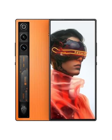 REDMAGIC 10 Air 120Hz Gaming Handy, 5G Android Smartphone, 16GB RAM+512GB ROM, Snapdragon 8 Gen 3, 6.8" AMOLED Full Bildschirm, FHD+ Gaming Telefon, 50MP Kamera, 80W Ladegerät, Dual-SIM Orange