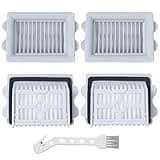 Heykewi 4 HEPA Filter für Roborock Flexi/Roborock Flexi Lite/Roborock Flexi Pro Nass-Trocken-Sauger Zubehör Ersatzteile (4 Filter + 1 Reinigungsbürste)