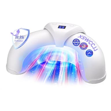 Upgrade Nagelpilz Lasergerät【Intelligent Time 3 Gang Einstellung - 99s/60s/30s】und Timing-Funktion für Mehrere Fingernägel und Nagelpil Lasergerä für füße(Weiß)