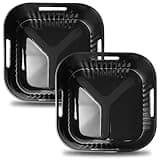 20CM Silikonform Heißluftfritteuse, 2PCS Airfryer Zubehör XL Silikon Backform für Philips XL 6,2L 4,2L, Russell Hobbs 4L 4,3L, COSORI 4,7L, Wiederverwendbar anstelle Backpapier für Heißluftfritteuse