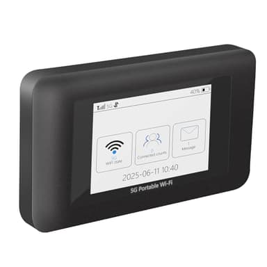 Karbor 5G Wi-Fi 6E tragbarer WLAN-Hotspot Router-Bis zu 2,7 Gbit/s, 5000mAh Dual-Band 5G WLAN mit Abdeckung in über 200 Ländern, Nano-SIM-Karten Slot, Verbindung zu bis zu 16 Geräten