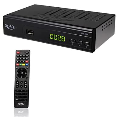 XORO HRS 8660 - Digitaler Satellitenreceiver, Astra 19.2 Senderliste vorprogrammiert, PVR-Ready, Timeshift, USB Mediaplayer, LED-Display, einfache Installation
