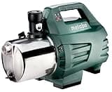 metabo Gartenpumpe P 6000 Inox – 600966000 – Bewässerungspumpe mit 6000 l/h Fördermenge – Ideal für 1-4 Regner – 1300 W, 5,5 bar, 55 m Förderhöhe