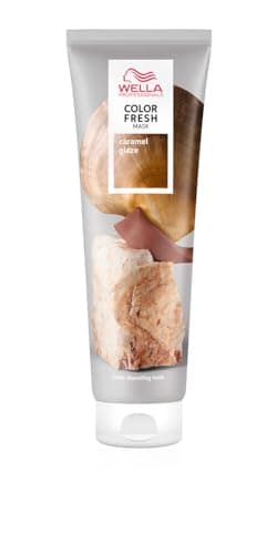 Wella Professionals Color Fresh Mask Caramel Glaze – Haarkur zum Beleben und Verändern der Haarfarbe – pflegende Tönung mit Avocadoöl – für mittelblondes bis braunes Haar – 150 ml
