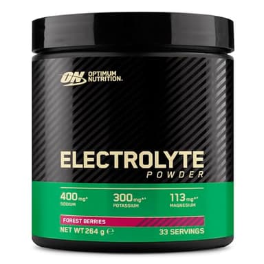 Optimum Nutrition Mischfertiges Elektrolyt-Nahrungsergänzungspulver mit Waldbeerengeschmack und Süßungsmittel, 33 Portionen, 264 g