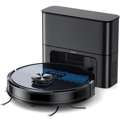 Lubluelu Saugroboter mit Absaugstation 3-in-1, 4500Pa Staubsauger Roboter mit Wischfunktion, Roboterstaubsauger mit Lasernavigation APP Steuerung, Ideal für Tierhaare, Teppiche, Hartböden (SL60 Pro)