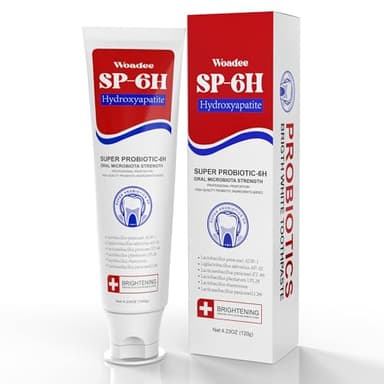 SP-6 Hydroxylapatit Probiotic Whitening Toothpaste, SP-6 Probiotic Whitening Toothpaste, 6 Probiotika + Hydroxylapatit-Formel für Zahnaufhellung, Stärkung und Zahnschmelzschutz (1)