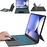 ROOFEI Galaxy Tab S10 Ultra/S9 Ultra/S8 Ultra Hülle mit Tastatur QWERTZ - Abnehmbare Tastatur mit Touchpad - 7-Farbige Beleuchtung Tastatur Hülle für 14,6" Samsung Tab S10 Ultra 2024/S9 Ultra/S8 Ultra