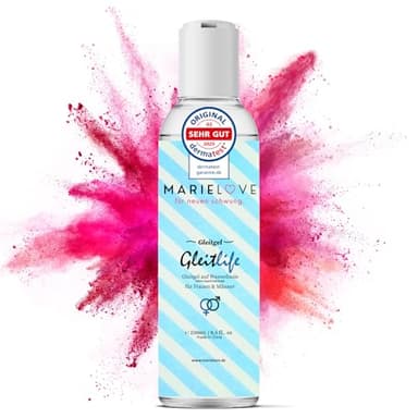 Gleitgel auf Wasserbasis 250ml – geruchlos & geschmacksneutral – ideal für Silikon-Produkte & Massagegeräte – dermatologisch getestet – langanhaltendes Gleitmittel für Damen & Herren