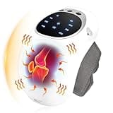 NUOWEIDE Knie Massagegerät, Drahtloses Kniemassagegerät mit LED Anzeige, Knee Massager für geschwollene und schmerzhafte Gelenke, 3 einstellbare Intensität und Temperatur