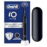 Oral-B iO Series 2 Elektrische Zahnbürste/Electric Toothbrush, 1 Aufsteckbürste, 3 Putzmodi für Zahnpflege, Magnet-Technologie, Reise-Etui, Designed by Braun, Night Black