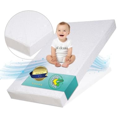 Best For Kids - Matratze Maxi 70x140 | kindermatratze - 100% Polycotton Einfach Waschbarer Bezug | kinderrollmatratze | Tragbar Matratze fur Kider | kindermatratze