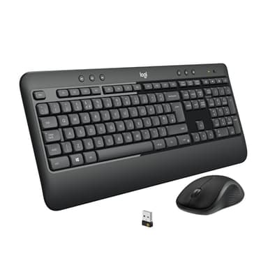 Logitech MK540 Advanced Kombi – Kabellose Tastatur und Maus für Windows, Deutsche QWERTZ-Tastatur – Schwarz