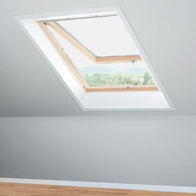 Apalus Fliegengitter für Dachfenster, Mit verbesserten Reißverschluss System, Insektenschutz zum Anbringen an Klappfenster, Zuschneidbar auf Fenstergrößen bis 130x150cm, Weiß, 2 Stück