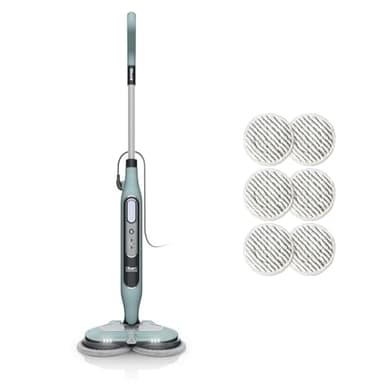Shark Dampfreiniger Mop, automatisch, mit Steam Blaster und 6 Schmutzfänger-Pads, 3 Dampffunktionen, Flecken- und Schmutzentfernung, für alle versiegelten Hartböden, 8 m Kabel, Salbei-Grün, S8201EUCP