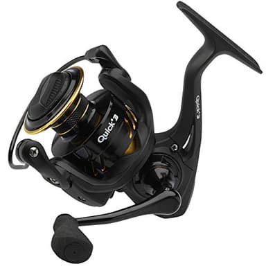 DAM Quick 2 V2 FD, Angelrolle, Spinnrollen, Hochgeschwindigkeits-Angelrolle für Angler, die Präzision und Leistung suchen, Unisex, Schwarz, 3000