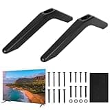Universal TV Ständer, TV Base Stand, TV Standfüße für die meisten LCD LED Fernseher von 32 bis 75 Zoll, TV Halterung mit Schrauben Set Smart für S-a-m-s-u-n-g, T-C-L, H-i-s-e-n-s-e, S-o-n-y, L-G,