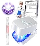 LOZLTX Medizinische Qualität Nagelpilz Laser mit Zeitmessgerät & Nail Care Pen 【SGS Zugelassen-Sicher und Zuverlässig】【21Tage Schnell Wirkende】Nagelpilz Lasergerät【Stärkste Therapie】Laser Nagelpilz