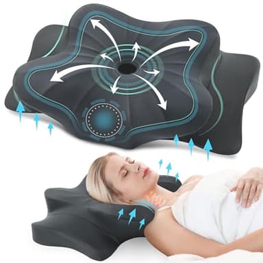 DONAMA Memory Foam Kissen ergonomisches Nackenkissen Kopfkissen Seitenschläferkissen für Seiten, Rücken & Bauchschläfer