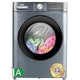 CHiQ Waschmaschine 8 kg, 1400 U/M, Counter Depth, große Trommel, Inverter-Motor, Time, Pause/Start, Frontlader-Washer CFL80-14586IM3XA