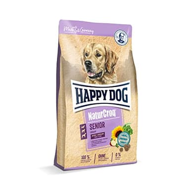 Happy Dog 60533 – NaturCroq Senior – Alleinfutter mit heimischen Kräutern für Hunde-Senioren ab 10 Jahren – 4 kg Inhalt
