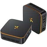 Huidun H50 Mini PC W-11 Pro, Intel Twin Lake N150 (übertrifft N100/N97, bis zu 3,6 GHz), 16 GB RAM 512 GB SSD Mini Computer,4K@60Hz UHD, WiFi 6, BT 5.2,USB/HDMI/DP Für Business/Heimkino