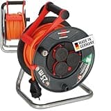 Brennenstuhl Garant V2 IP44 Kabeltrommel 25m outdoor (Made in Germany, 3 Schutzkontakt-Steckdosen, Überhitzungsschutz, kurzfristiger Einsatz im Außenbereich)