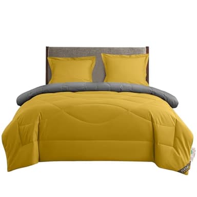 SLEEP COMFY 4 Jahreszeiten Bettdecke ohne Bezug 135x200 Baumwolle & Mikrofaser Steppdecke + Kissenbezüge, Atmungsaktiv & Washbar, Oeko-TEX Zertifiziert