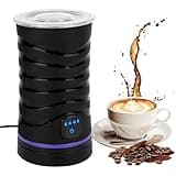 Milchaufschäumer Elektrisch, 4-in-1 Milchschäumer Elektrisch für Heißer und Kalter Milchschaum, Elektrischer Milchaufschäumer Automatische Abschaltung, Milk Frother