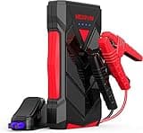 NEXPOW Starthilfe Powerbank, Auto starthilfe für bis zu 7L Gas oder 5,5L Diesel, 12V Starter powerbank mit USB Schnellladung, Supersafe Auto Batterie Booster mit eingebautem LED Licht
