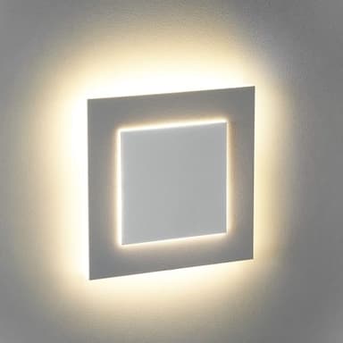 lambado® LED Treppenbeleuchtung mit Bewegungsmelder in weiss - Stufenbeleuchtung 230V 1,5W mit 3D Lichteffekt für Ambiente & Sicherheit im Dunkeln