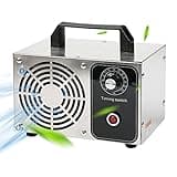 Auveach Ozongenerator Ozonmaschine, 32000mg/Std Industrieller Ozoner Luftreiniger Tragbar Ozongerät mit Timer für Zimmer Autos Garage