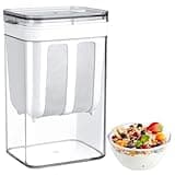 Erzekrim Griechischer Joghurt Sieb Greek Yogurt Maker 1100ml Kapazität Waschbar Molkeabscheider mit Deckel Wiederverwendbarer Joghurtfilter mit Edelstahl Netzsiebe fur Filtern von Saft, Milch