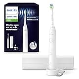 Philips Sonicare 5500 elektrische Zahnbürste, Schallzahnbürste mit 2 Putzmodi, Andruckkontrolle, EasyStart, SmarTimer und BrushPacer, Weiß, Modell HX7110/02 [Neue Technologie]