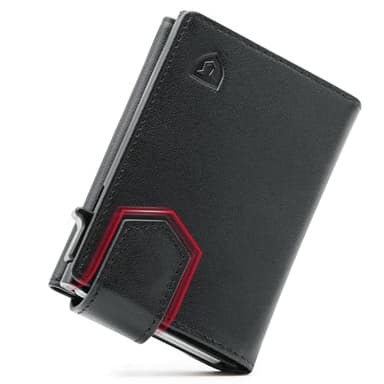 LORZOR® Kartenetui Herren mit Magnetischer Verschluss, Slim Wallet mit Münzfach, Geldbörse Herren RFID Schutz, Portmonee Herren Portemonnaie für 10 Karten, Smart Wallet, Geldbeutel