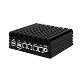 HUNSN Micro Firewall Appliance, Mini PC, VPN, Router PC, Intel N5105, RJ03, AES-NI, 4 x Intel 2.5GbE I226-V LAN, Type-C, TF, M.2 WiFi 6 Slot, Barebone, NO RAM, NO Storage, NO System