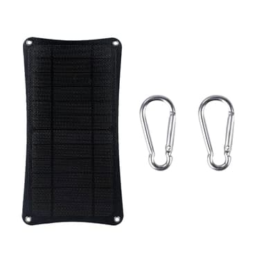 DewinLVD 10W 5V Solarpanel, Ausgang Dual-USB-Port 2A, bequemes Solarpanel-Ladegerät, Ladegerät für Rucksack, geeignet für Outdoor-Aktivitäten, Wandern, Camping