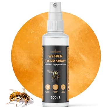Wespen Stopp Spray - 100 ml - Hoch konzentriert - Effektiver Schutz - LANGZEITWIRKUNG - Für Innen & Außen - Anti Wespenspray - Wespen Abwehr für Zuhause - Wespen Spray - Alternative zu Wespenfalle