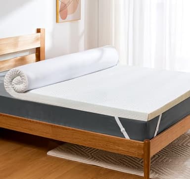 PERLECARE Topper 140x200cm - 5cm Höhe Hart Matratzentopper, H2&H3 Härtegrade Gel Kaltschaum mit Bambus Matratzenbezug, Öko-TEX® Zertifiziert Matratzen Topper für Boxspringbett und Schlafsofa