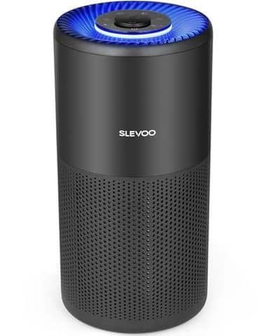 Luftreiniger für große Räume bis zu 102 m² ideal für Schlafzimmer in nur 1 Stunde, H13 True HEPA Luftreiniger reduziert effektiv 99,97% Rauch, Feinstaub und Tierhaare. Inklusive 4 Ersatz-Vorfiltern