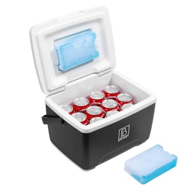 Brisby Kühlbox 8 Liter - 18 Stunden warm - 40 Stunden kühl - Inklusive 2 große Kühlelemente 450 ML -Kühltasche für Arbeit, Camping, Grillen oder Urlaub – BPA-frei