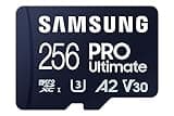 Samsung PRO Ultimate microSD-Karte + SD-Adapter, 256 GB, Für Smartphones, Drohne und Action-Cam , UHS-I U3, 200 MB/s Lesen, 130 MB/s Schreiben,‎ MB-MY256SA/WW