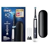 Oral-B iO Series 4 Elektrische Zahnbürste/Electric Toothbrush, 4 Putzmodi für Zahnpflege, Reiseetui, Valentinstagsgeschenk für Ihn/Sie, matt black, TESTSIEGER Stiftung Warentest (12/2023)