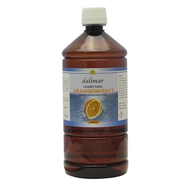 ORANGENKRAFT HT von Dalimar, Allzweckreiniger nach Originalrezeptur der Hobbythek, Orangenreiniger, Kraftreiniger Konzentrat 1,0 Liter PET Flasche