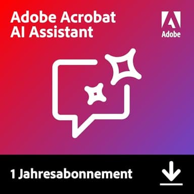 Adobe Acrobat KI-Assistant | PC/Mac/Web | Software-Download | PDF Software | Aktivierung Erforderlich