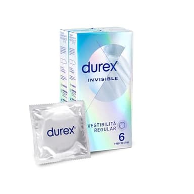 DUREX INVISIBLE EXTRA FINO EXTRA LUBRICADO 12 UDS